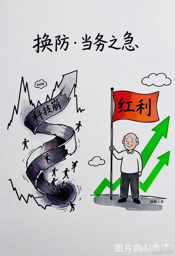 科技跟着外围一起崩，根本刹不住车。明天的轨迹，大概率是螺旋向下。今天科技线被外围