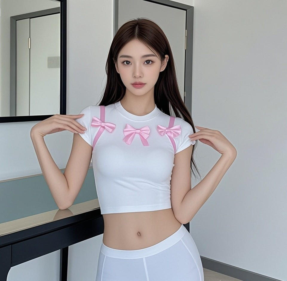 纯白连衣裙嫩妹，甜美笑容治愈你的心
