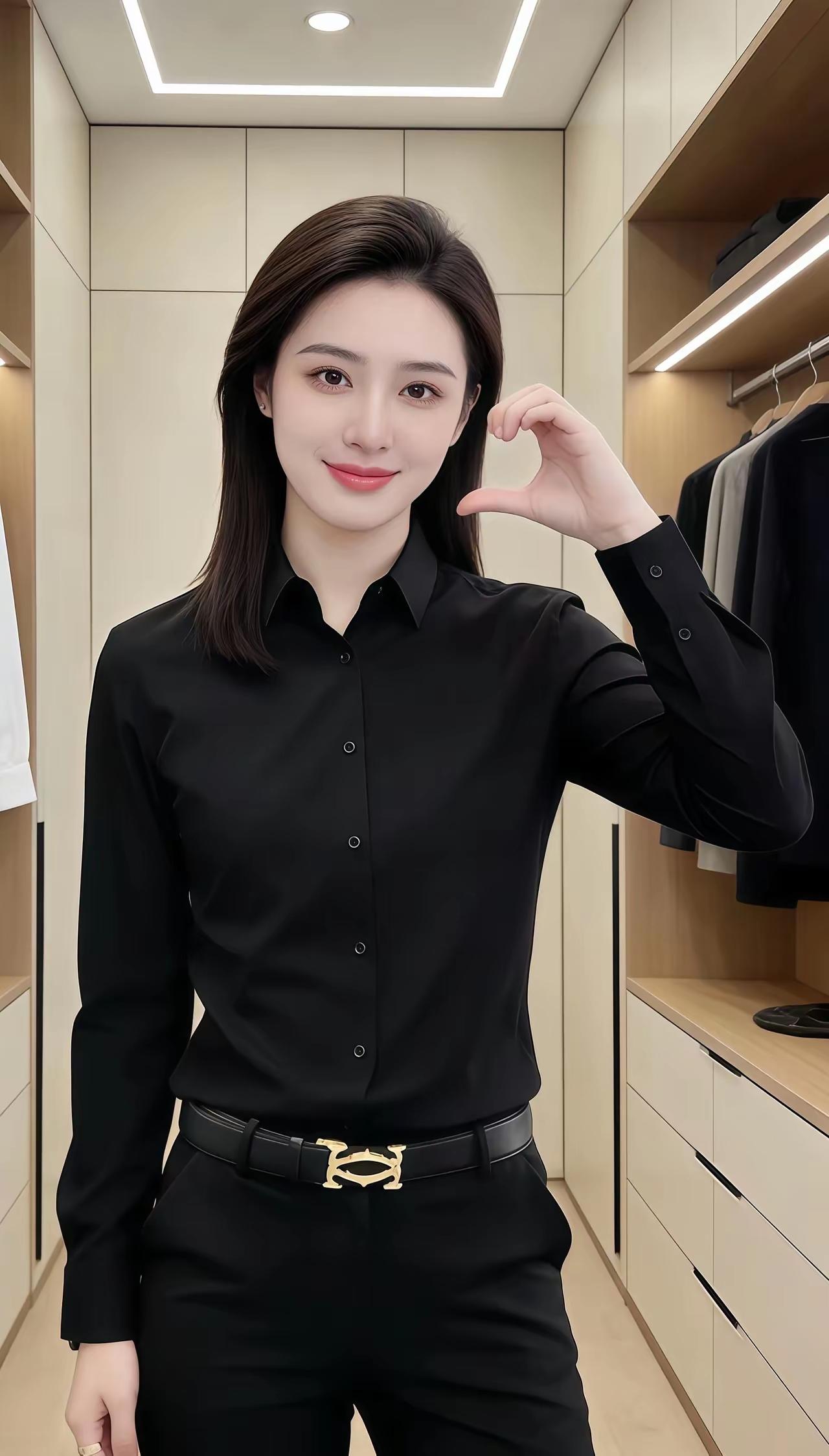 优雅黑衣穿搭，简约时尚，尽显职场魅力！黑色搭配穿搭