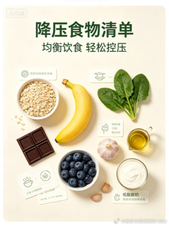 #健康科普#【🚨高血压只能天天忌口❓这8种“天然降压食物”放心吃❗️#中医养生#👇】🌸查出高血