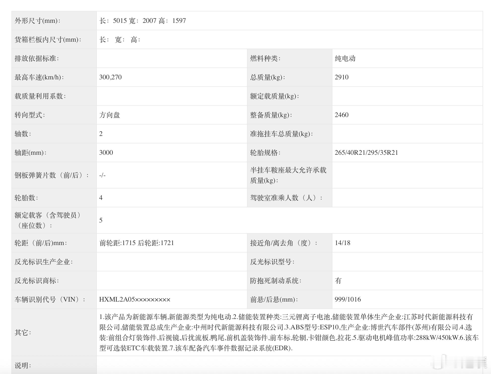 小米YU7GT来了！黑武士造型真帅啊！长宽高分别为5015/2007/1597