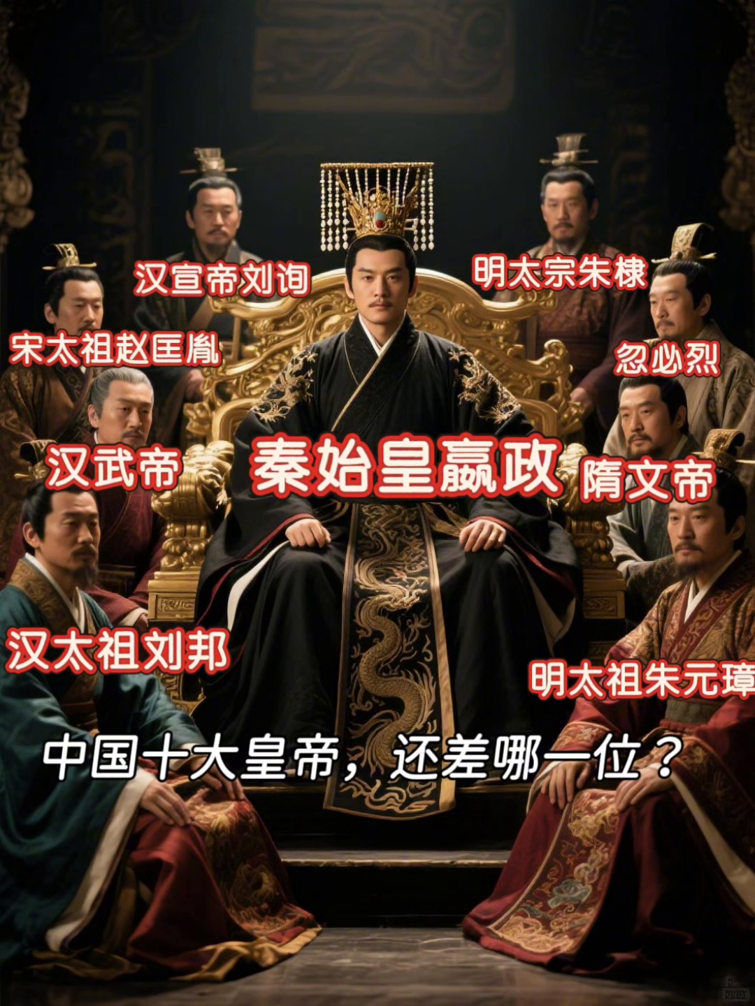 中国十大皇帝还差哪一位？