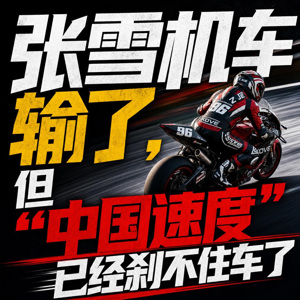 张雪机车失利背后：中国制造从跟随到定义的信号一场赛道上的失利，没人想到反而点燃