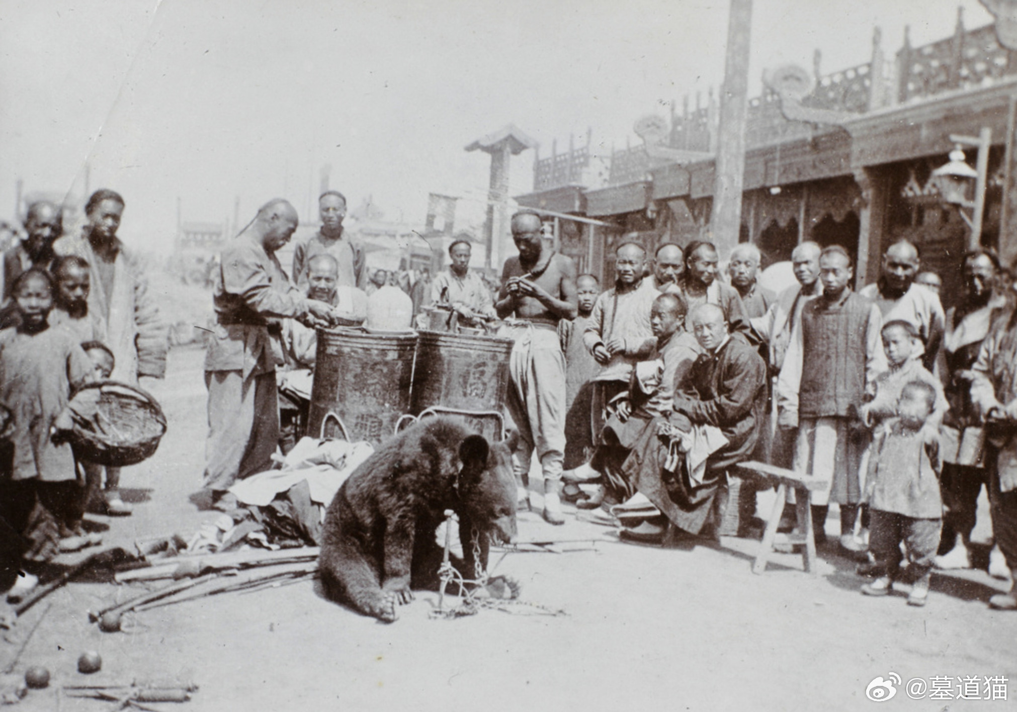 动物表演，北京，1910年​​​
