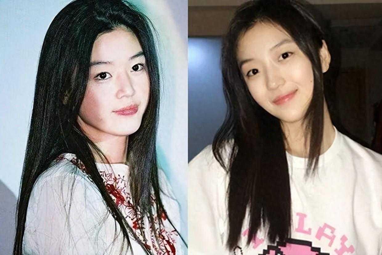 孙千同框全智贤，东北全智贤称号究竟是撞脸还是氛围感孙千与全智贤难得同框，素有"