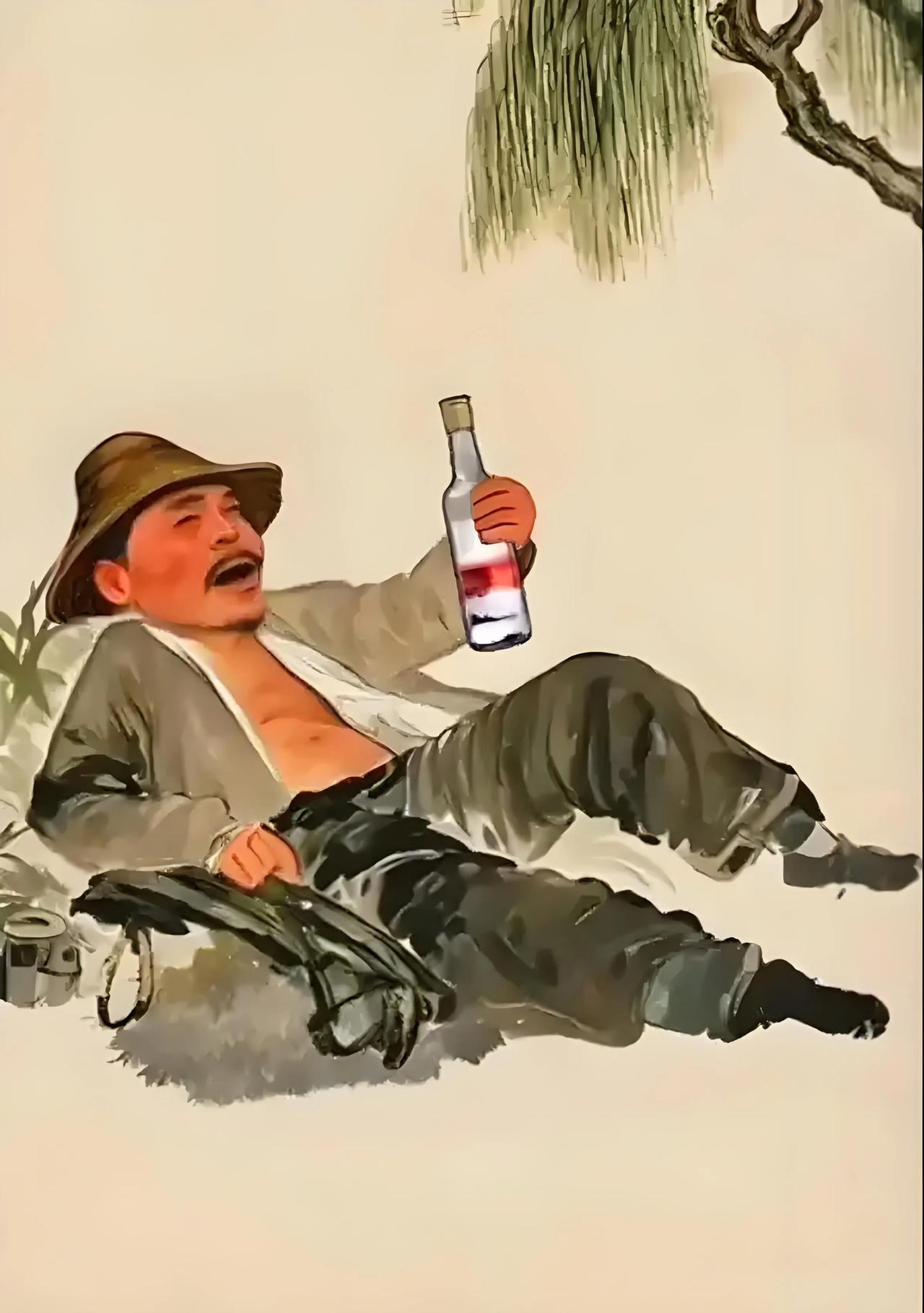 独卧黄昏醉晚霞，举杯畅饮望天涯，谁是酒中英雄汉，……请友续句………？上
