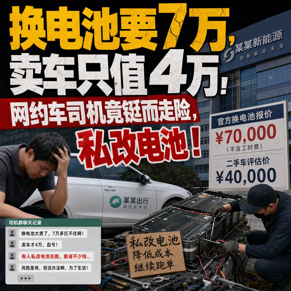 很多人觉得，新能源车跑网约车省钱又省心，电费比油费便宜一大截。但第一批吃螃蟹的