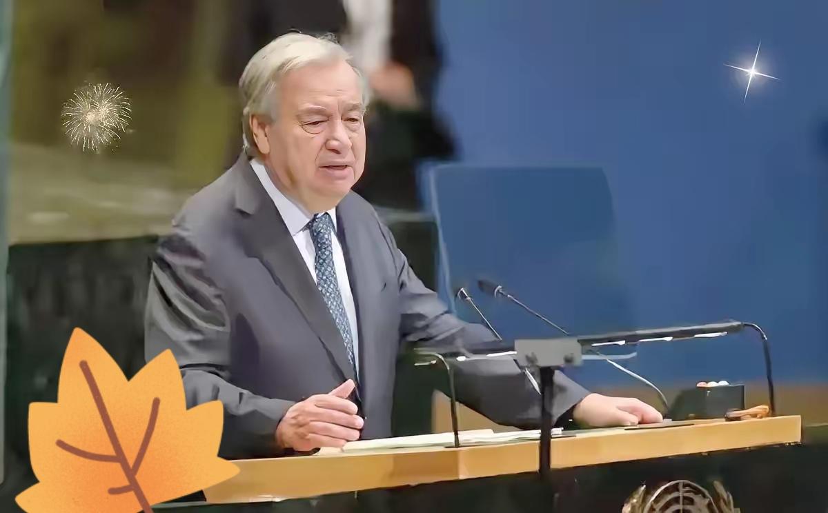 联合国这一嗓子，可是把美日两国的脸都给打肿了。​古特雷斯直接掀了桌子：二战源