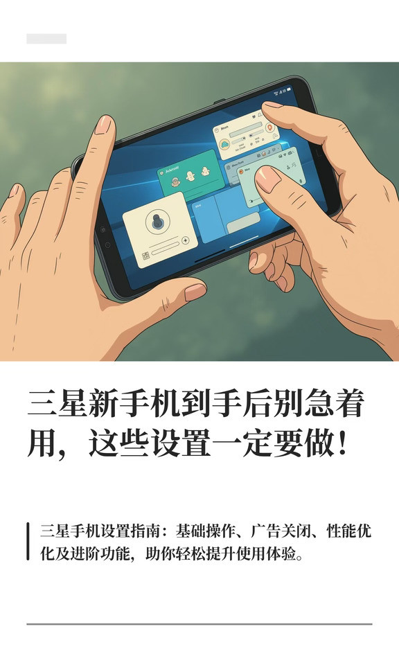 三星新手机到手后别急着用，这些设置一定要