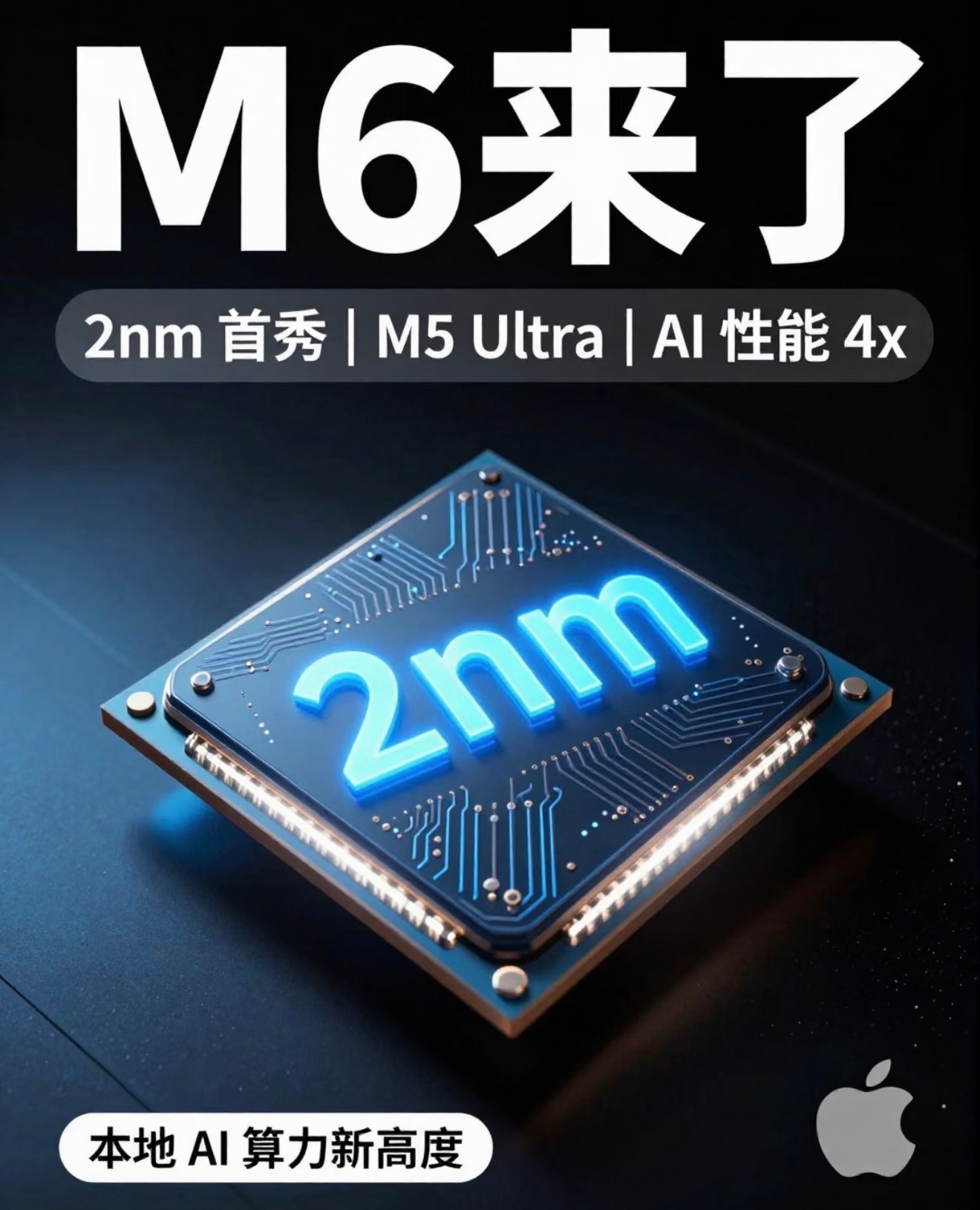 等M6MacBookPro千万别等错！14英寸普通版仅升级2nmM6芯片，