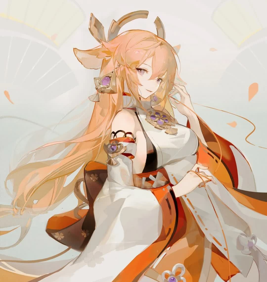 八重神子也太美了吧