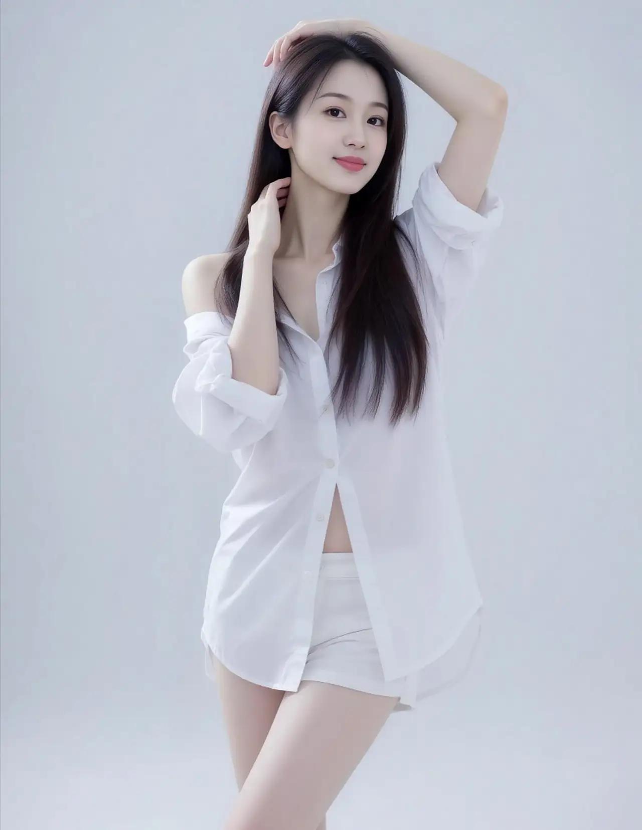 清新自然，简约白衬衫，夏日少女风🌺🌸🌴