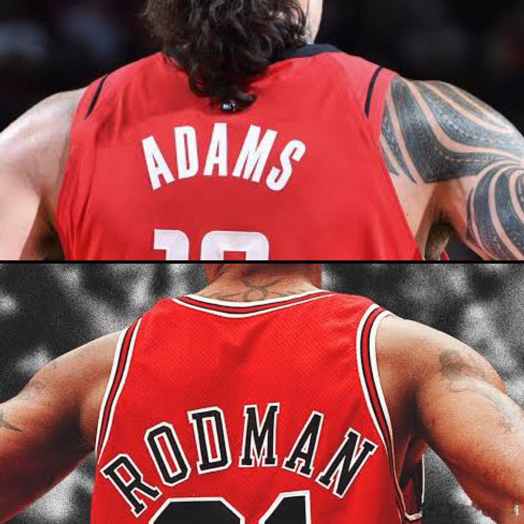 高阶数据📊亚当斯的进攻篮板数据甚至比巅峰时期的罗德曼还要好！！！罗德曼在公牛队