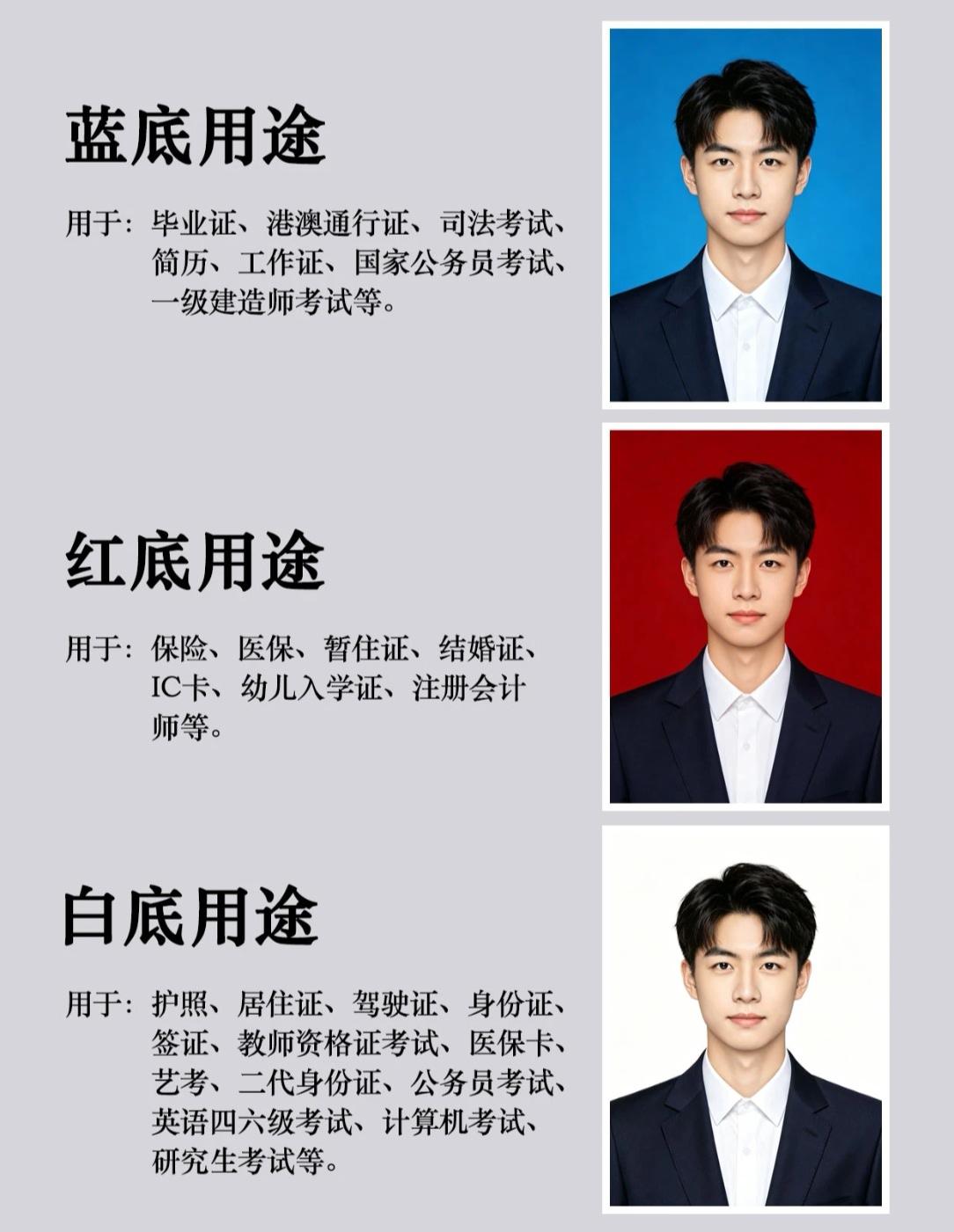 原来标准像还分了颜色的！