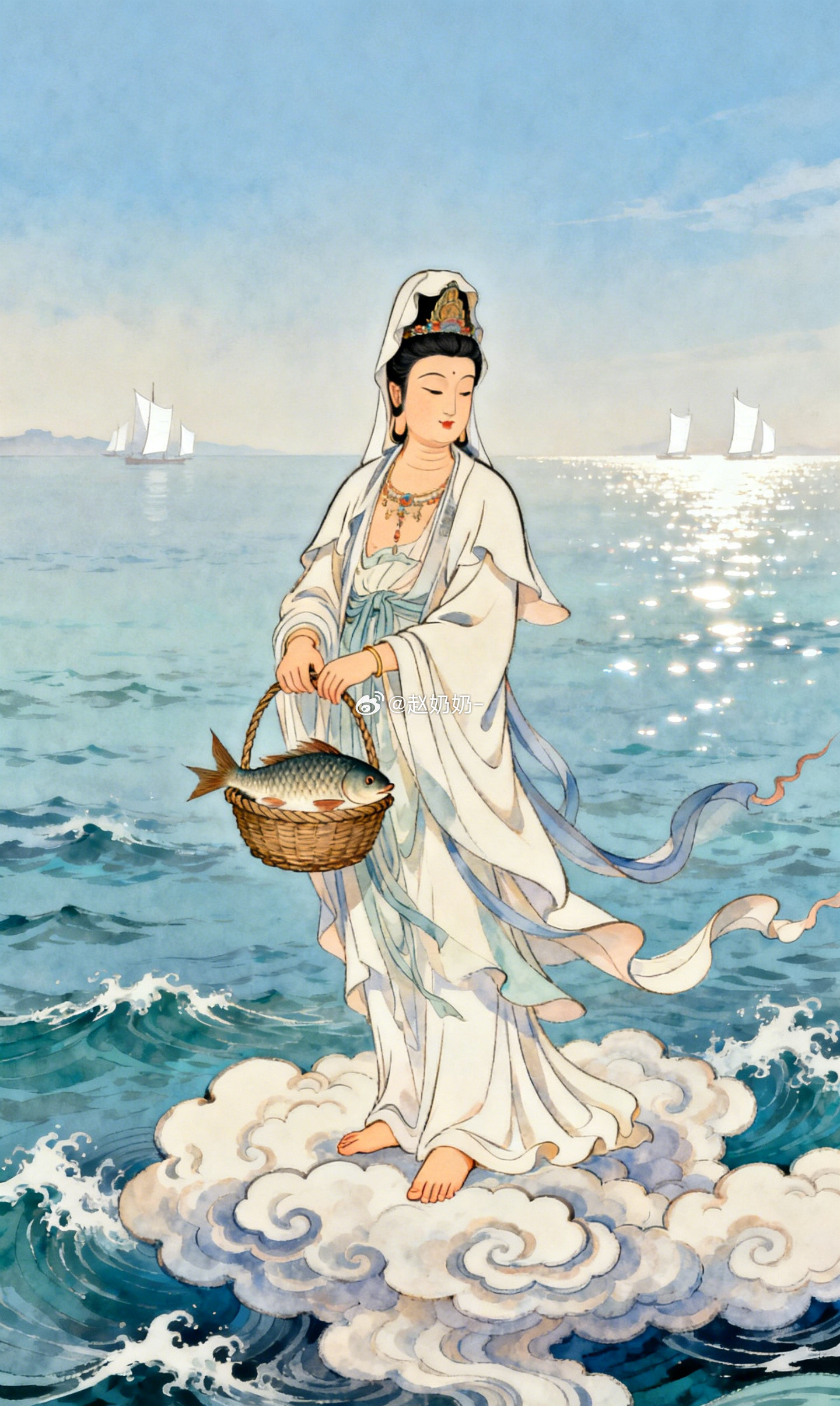 每个初一都是一次重启。观世音菩萨前默祝，让过去一个月的烦心事彻底翻篇。从今天起，