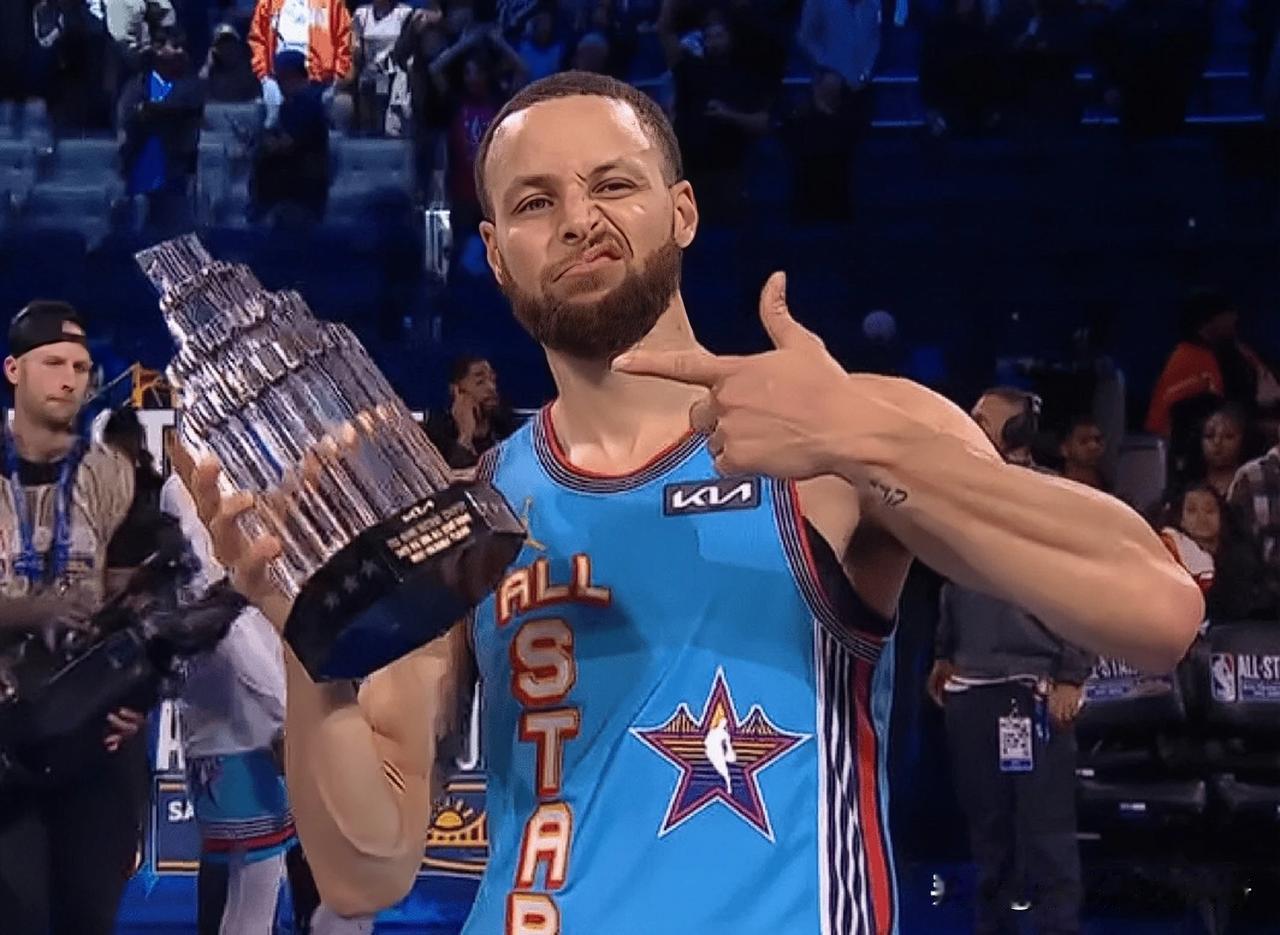 库里当选NBA全明星MVP！NBA全明星随着奥尼尔队击败巴克利队，作为奥尼尔队的