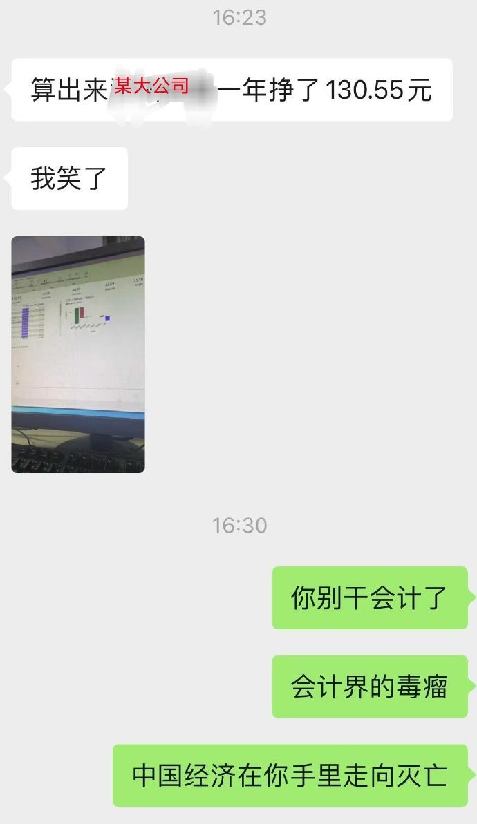 被公司刚来的实习生会计给逗笑了​​​