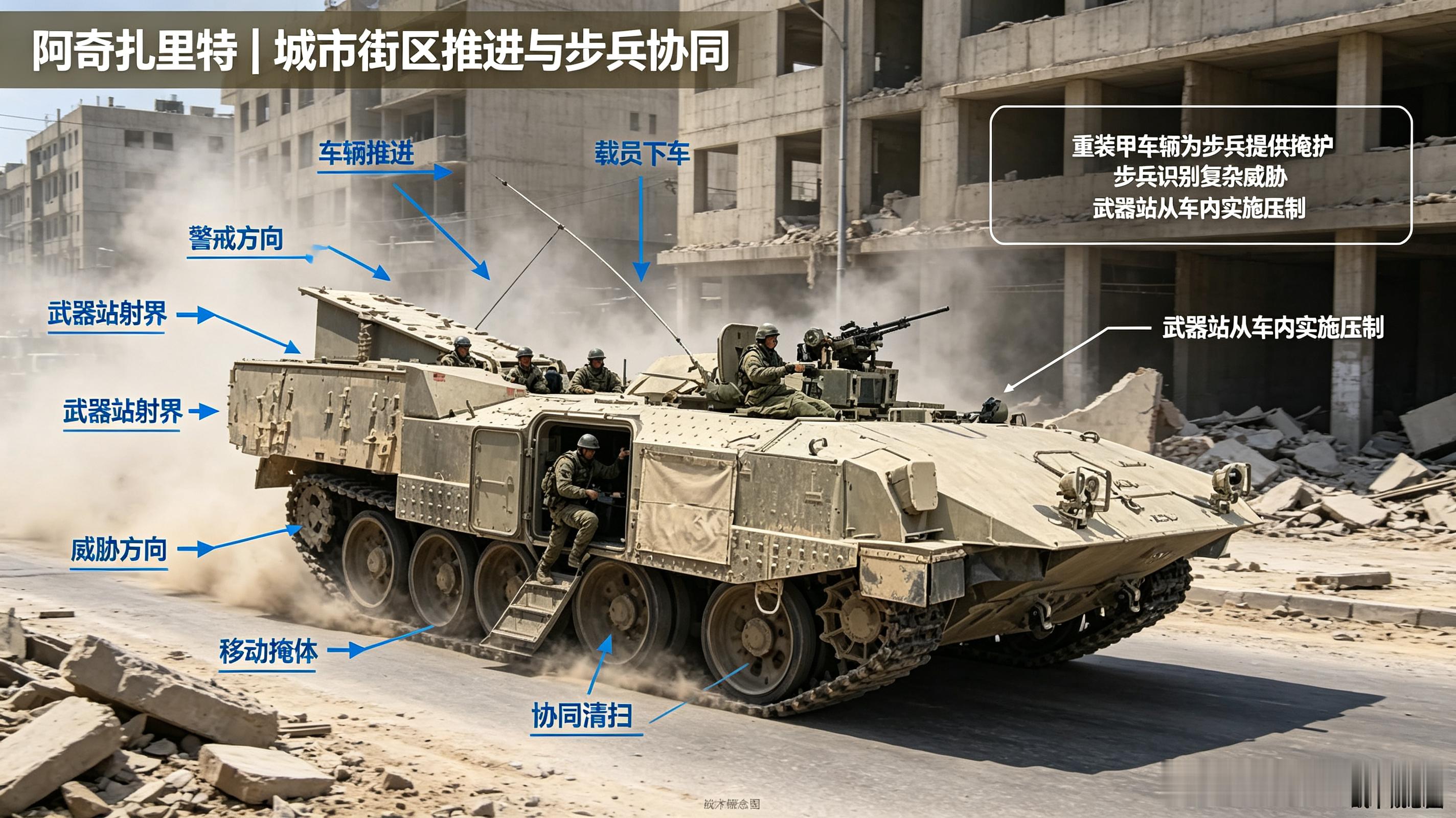 以色列阿奇扎里特｜由T‑55坦克底盘改装的城市战重甲运兵车阿奇扎里特，以色列一款