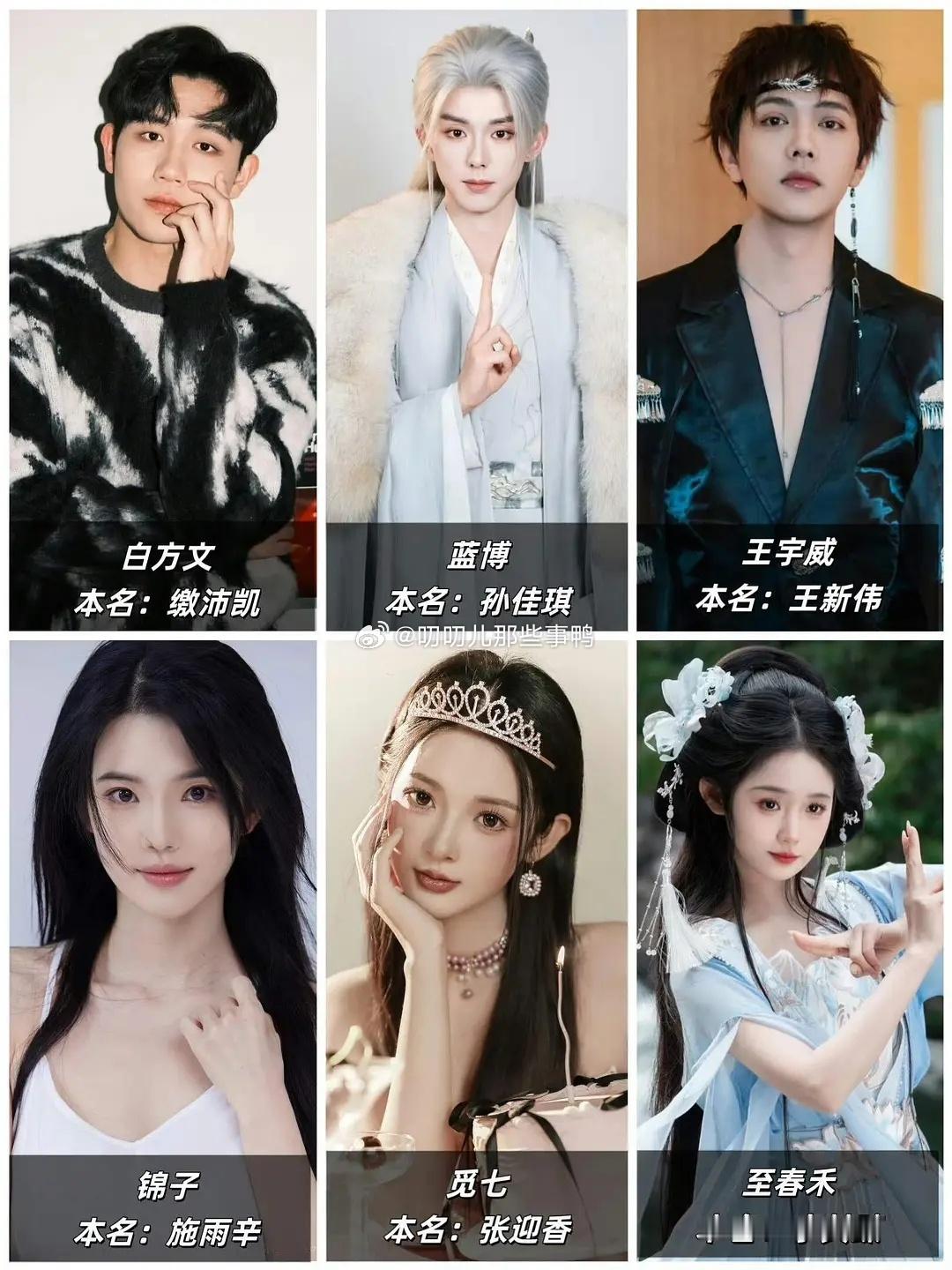 短剧演员本名科普~