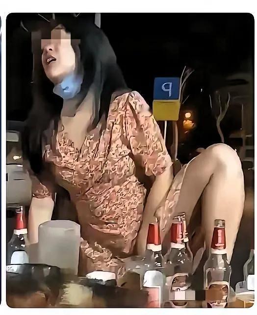 常言道：玩归玩闹归闹，KTV里不拍照。网上这名醉酒的女子，形象崩塌了，但是对面