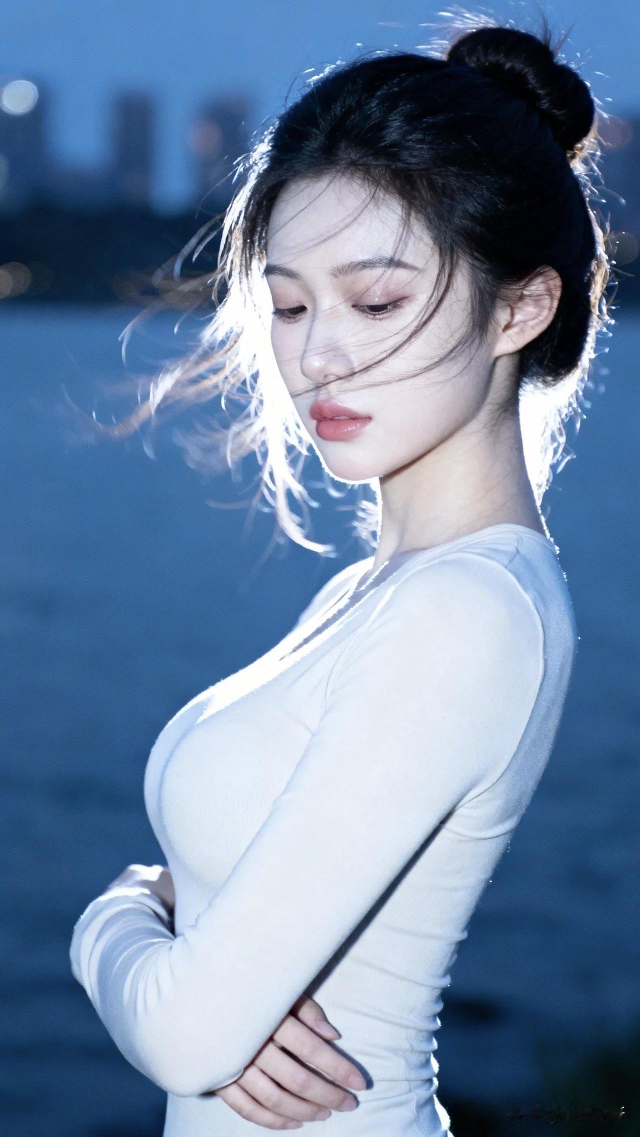 ：昨天的风有些冷，傍晚的夜不离不弃，那时的氛围有些忧郁，也许是冬日独有的孤寂。不