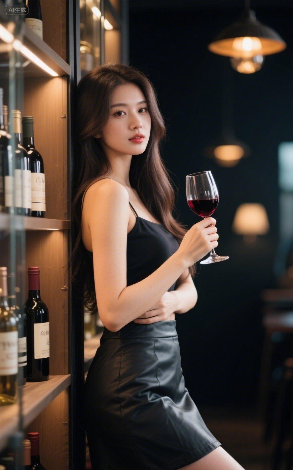 红酒与优雅的碰撞，夜晚的浪漫时光