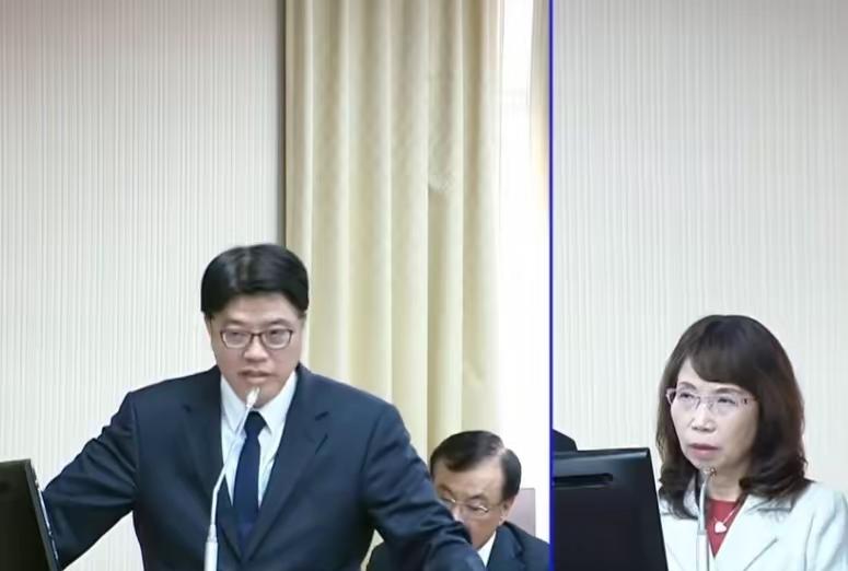 下一个收拾的可能是邱垂正？民众党立委陈昭姿今天(23日)在立院质问台陆委会主委