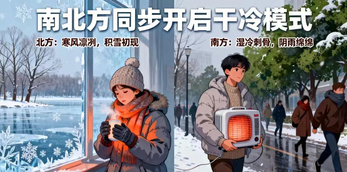 南北方同步开启干冷模式气温“大跳水”！全国多地迎今冬最冷早晨本周，我国