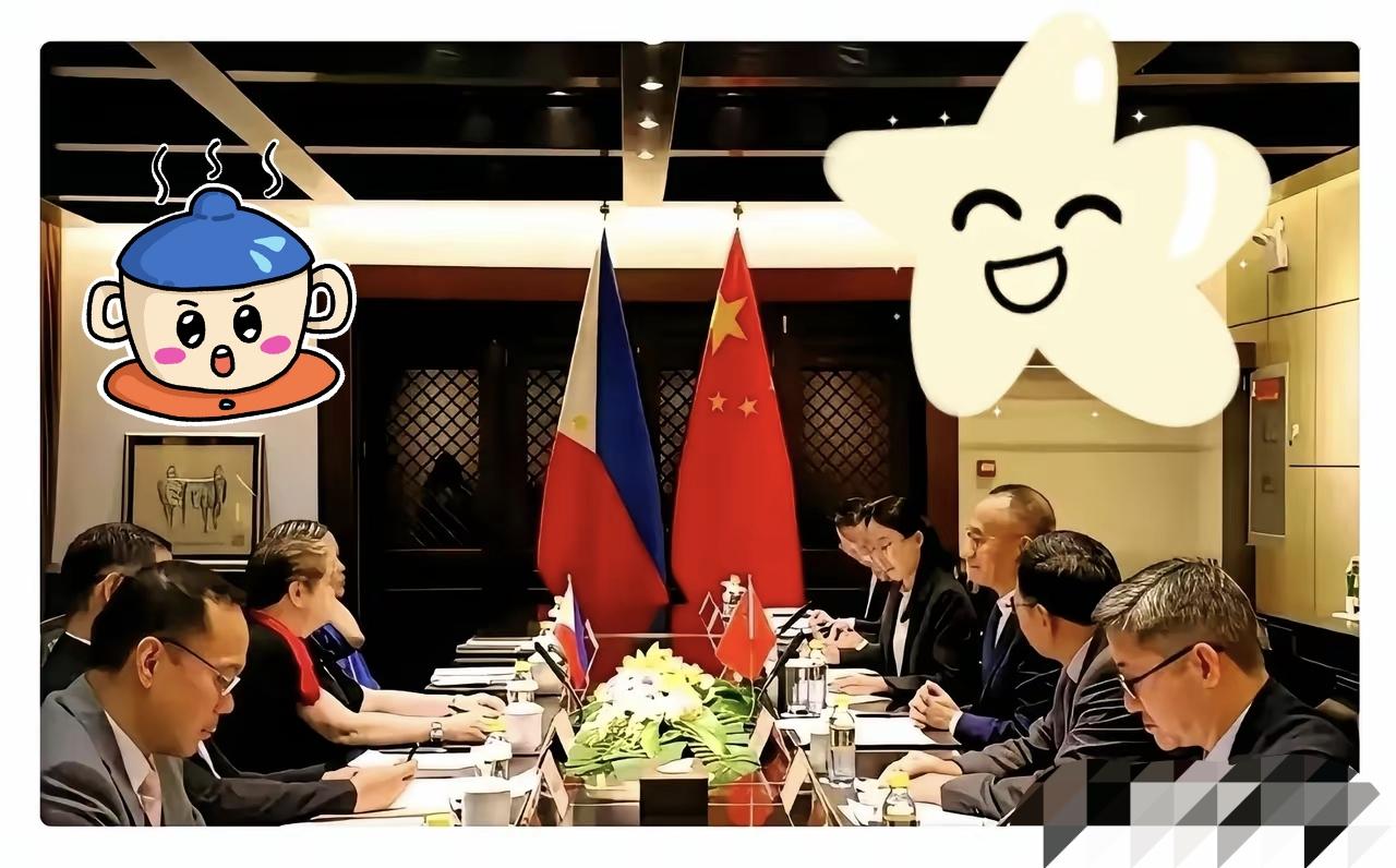 黄岩岛附近风平浪静。菲律宾人兴高采烈地回岛国了。泉州中菲副外长级会谈