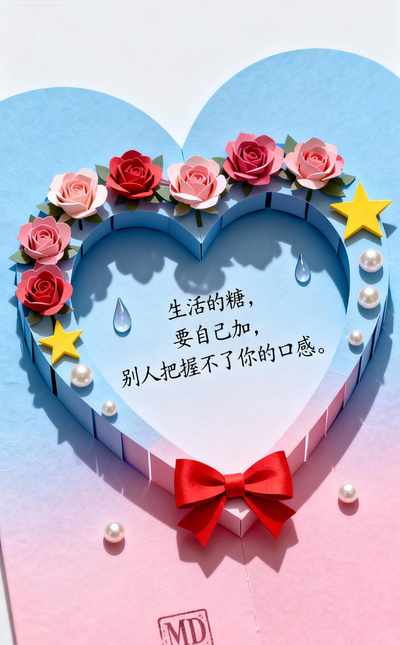 人生充满变数，学会接受一切的不确定与起伏。不要用别人的错误来惩罚自己，也不要在内