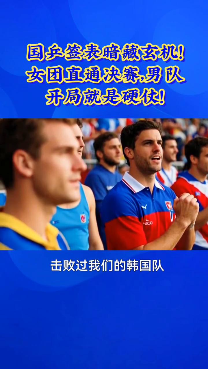 国乒签表暗藏玄机！女团直通决赛，男队开局就是硬仗！2026世乒赛签表解读国乒，