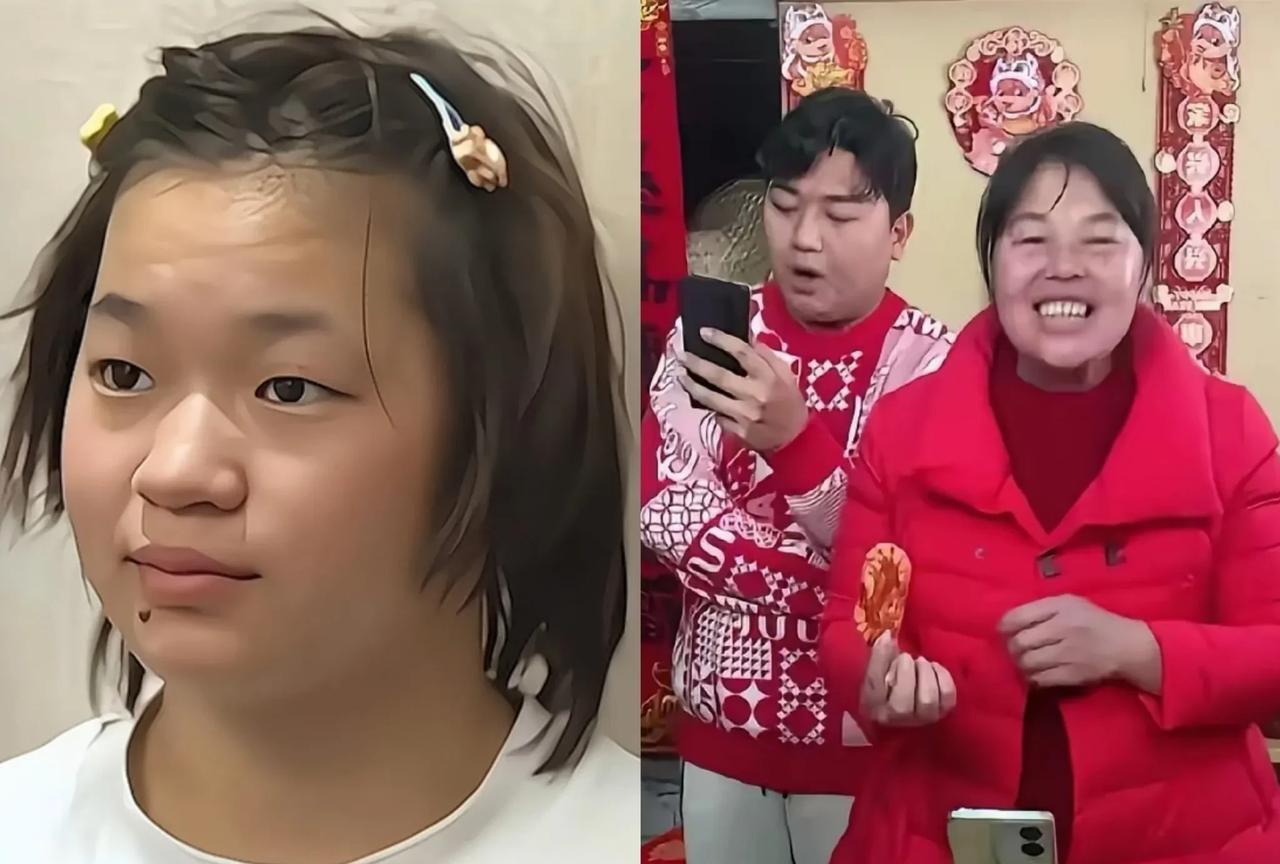 发现没有？全红婵的妈妈和兄弟姐妹都属于那种丰满体质，骨骼比较粗大，全红婵没有成