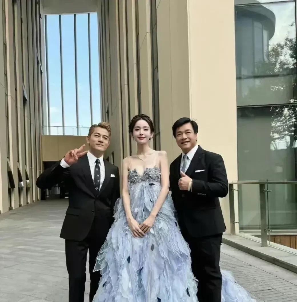 郭富城中间这位女神是谁？非常有气质