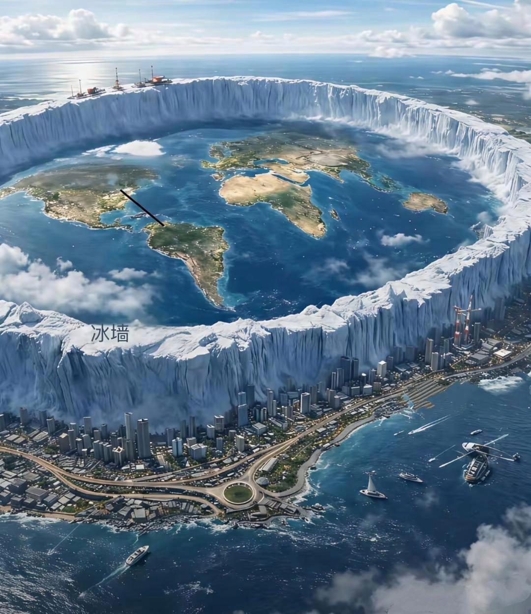 这是那个大聪明画的地图？地球是平面的，简直开玩笑。按照之前的地球是圆的，飞