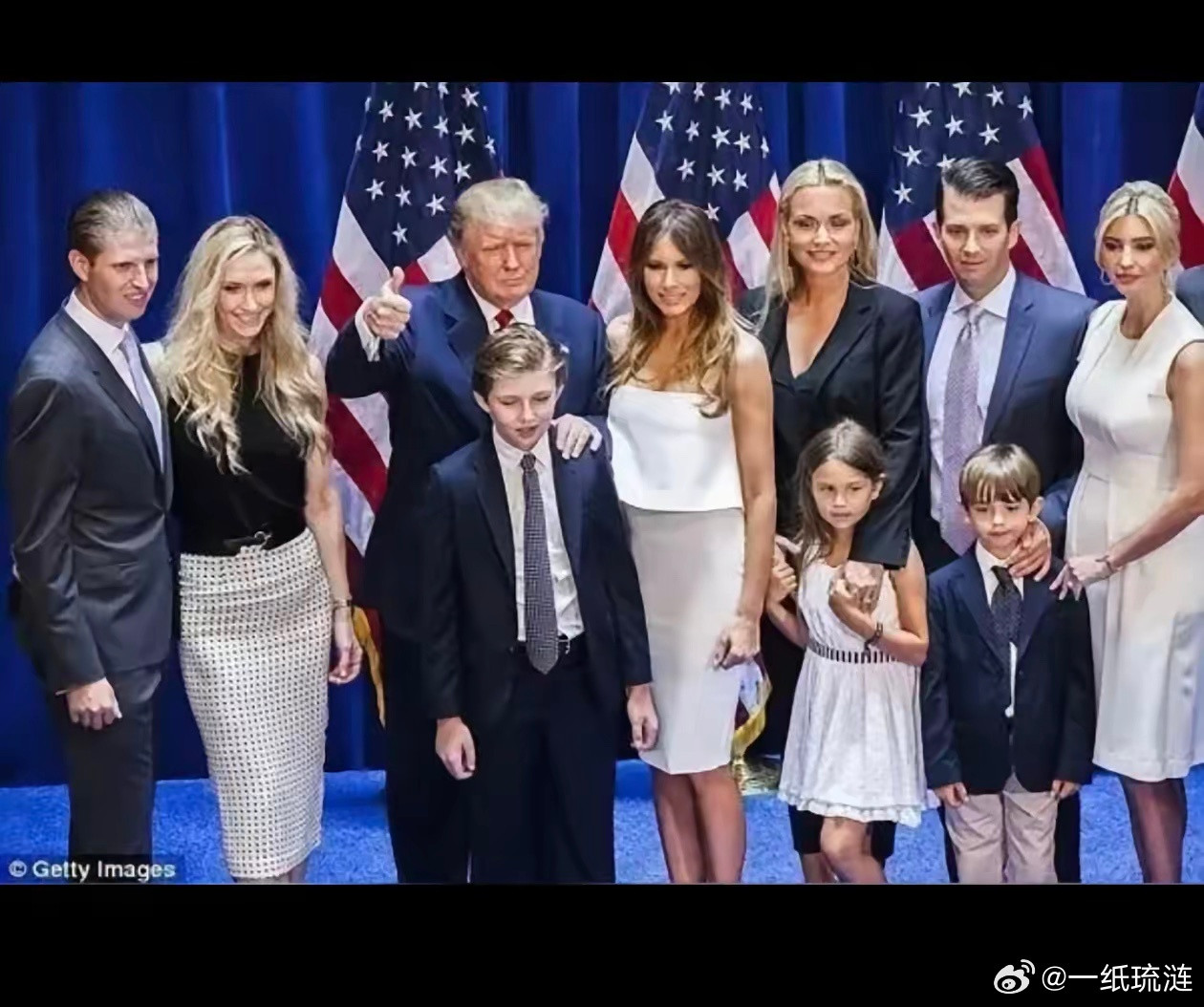 这张全家福照片估计已经成为全世界最富讽刺意义，甚至最危险的全家福照片。老特，人生