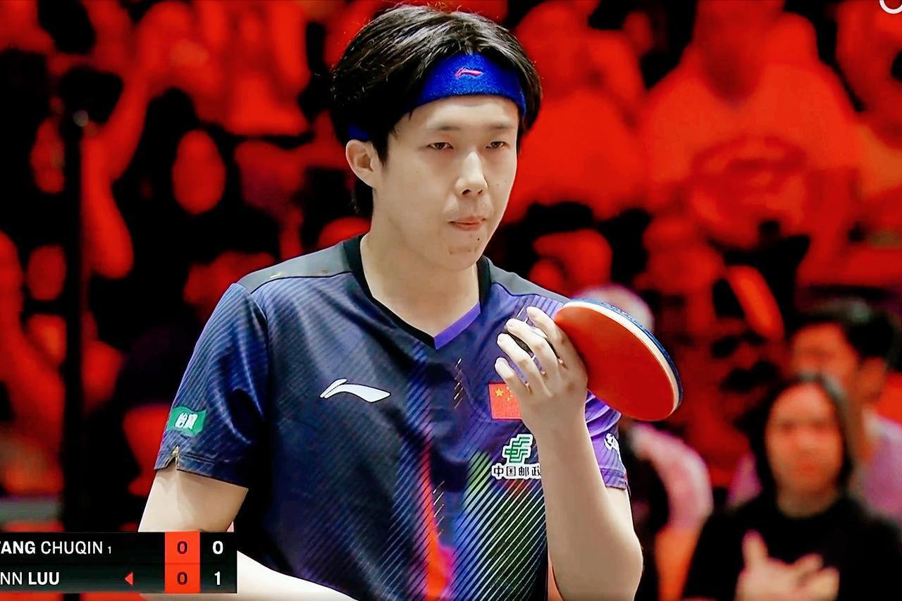 我去！卢伟对王楚钦实力，是一无所知呀。第一局王楚钦进入状态非常快，打的很紧