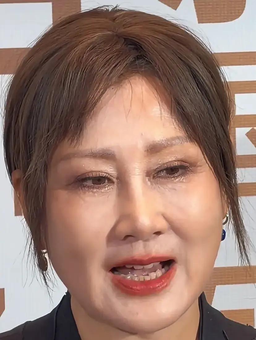 张凯丽最近上节目，镜头一拉近，深棕眼影配暗红口红，整张脸像被调色盘砸中，弹幕齐刷