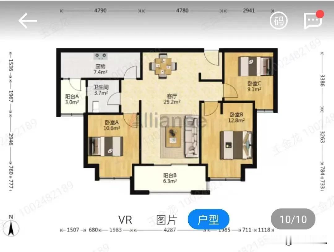 这样的户型，越来越不受欢迎，跟小区无关，也就是小区很好，但是如果是这样的户型，价