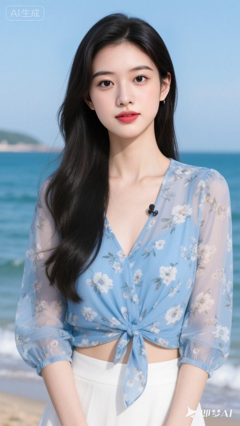 碧海潮生处，美人如画来。