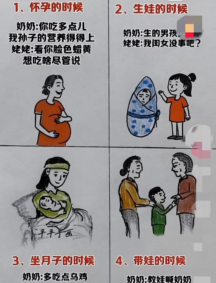 奶奶和姥姥的区别！