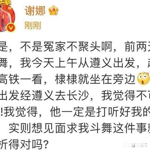谢娜高铁偶遇王鹤棣！“假装偶遇求认输”，这巧合太有戏了！2025年11月9