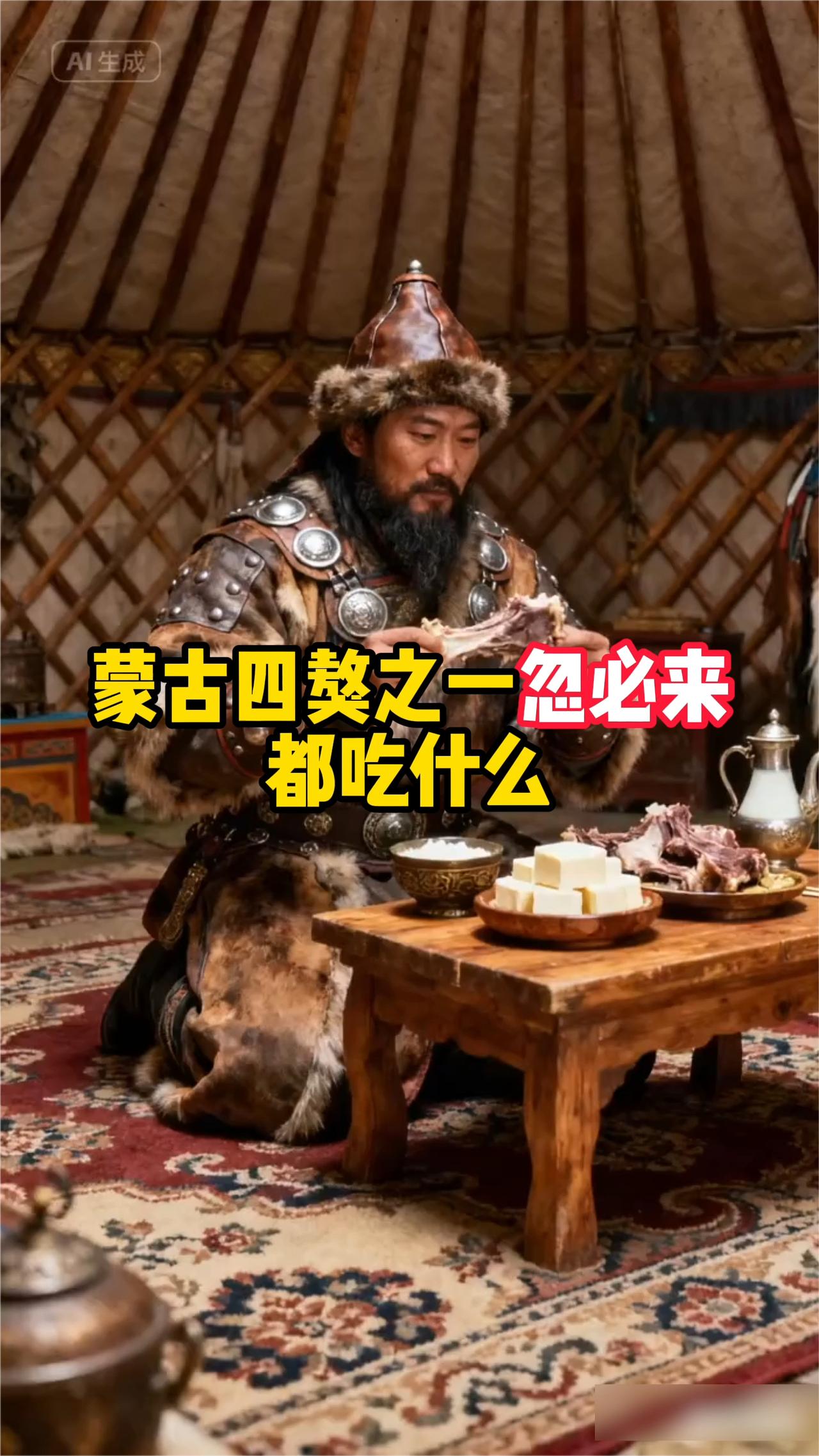 蒙古四獒之一忽必来都吃什么？沉浸式感受征伐哈刺鲁部之饮食篇。·早餐：手把肉、