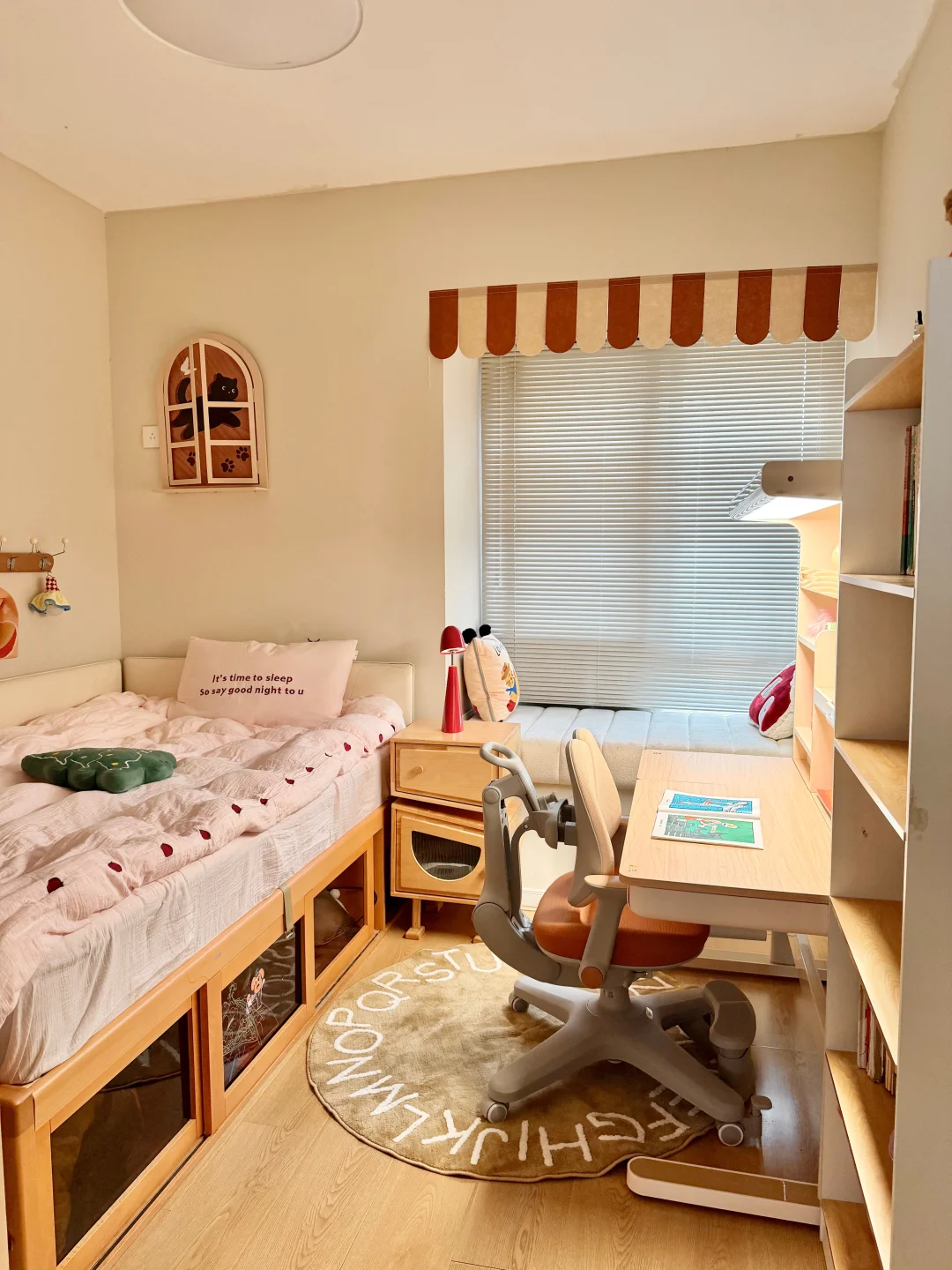 7平儿童房不做榻榻米，布置成女儿梦中情房！