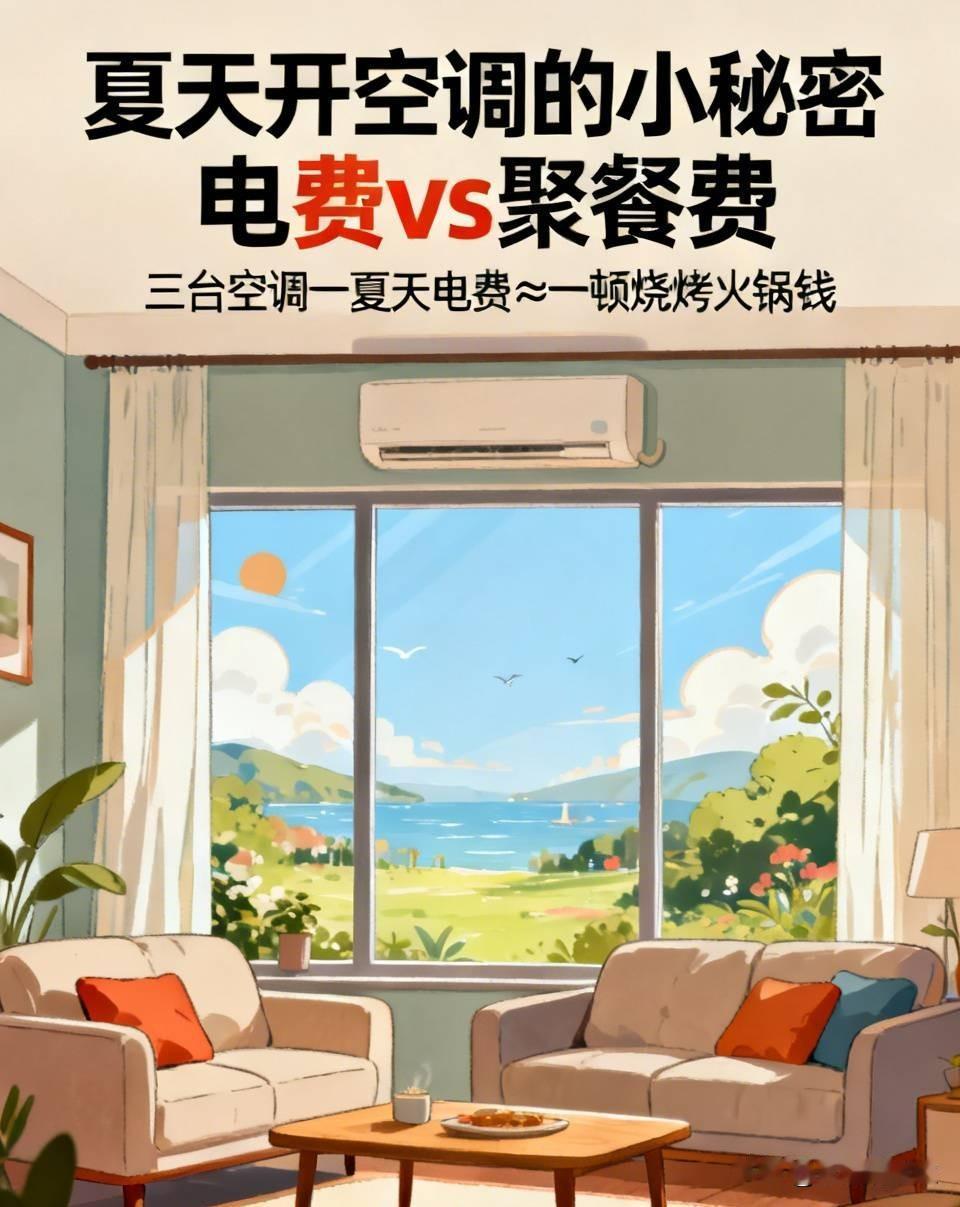为啥很多人夏天开空调特别抠？算完账瞬间想开了一到三伏天就发现一个奇怪现象，