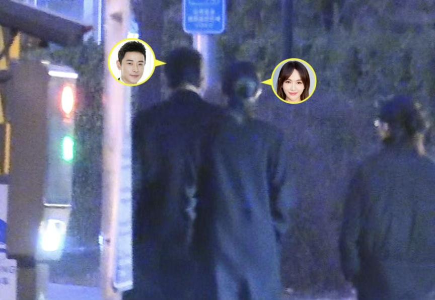 患难见真情，唐嫣和罗晋一起回家，离婚传闻不攻自破，两人慢慢散步回家，背影还有点温