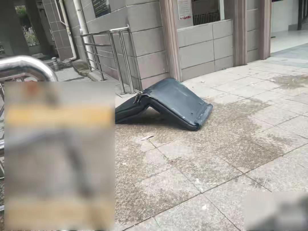 明某某（女，68岁）为图省事，从小区15楼抛下11公斤重的皮椅，被采取刑事强制措