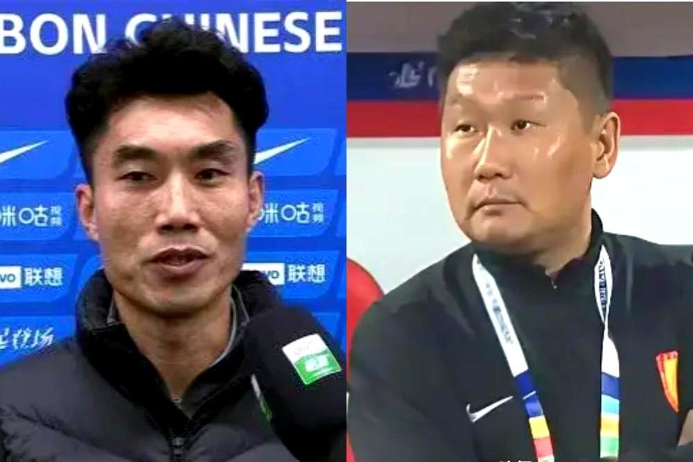 外号就是下一个郑智两个沈阳老乡，场边掰起了手腕！一个是中国足协执委，一个是