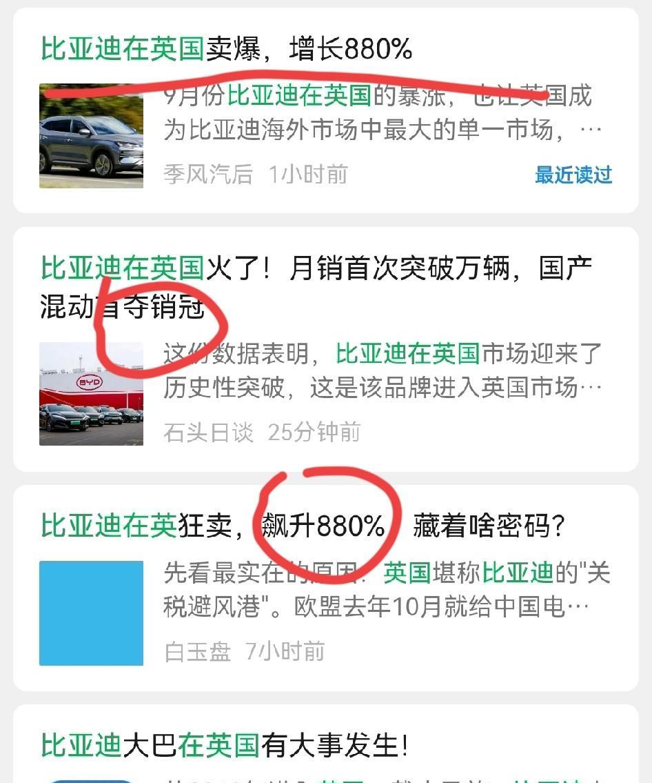 我一直以为比亚迪只在国内卖的好！今天刷到一个消息，发现比亚迪在海外也卖得很好。