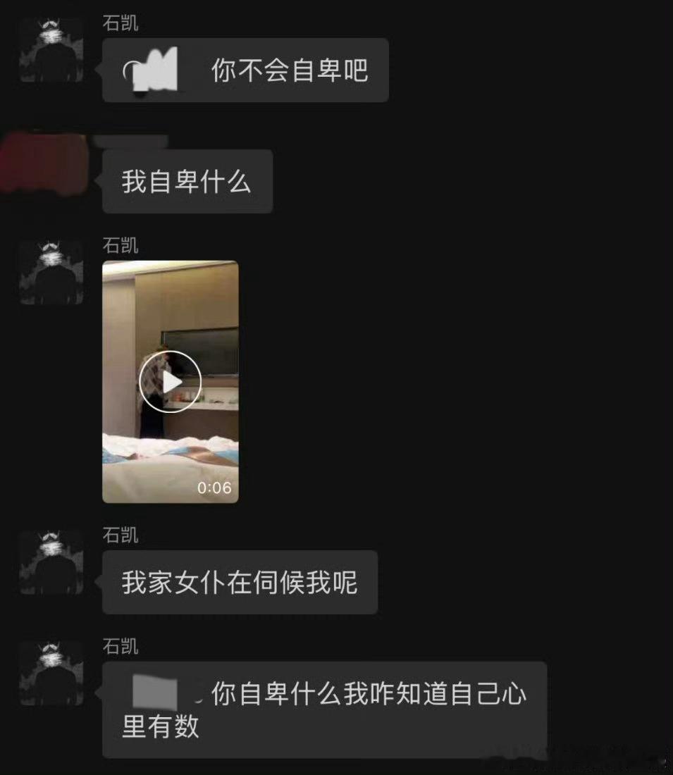 我嘞个豆啊，最新爆出来的疑似石凯聊天记录每一张都让人睁大眼睛，这说话也太普了……