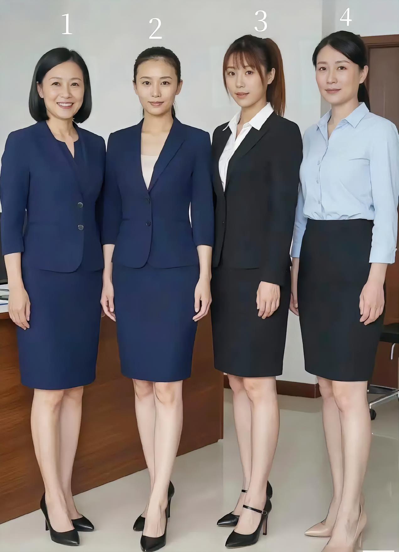 四位美女中，有一位是退伍的军人，你知道是几号吗？​​​